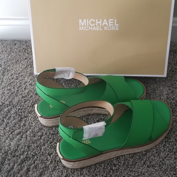 michael kors abbott sandal red